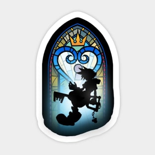 Heart Window - Kingdom Hearts Video Game - Stained Glass Sticker